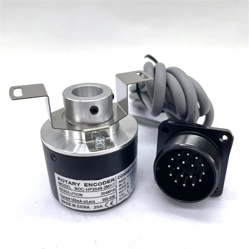 New Incremental Encoder NOC-HP2048-2MHT 2048 PPR 15mm Hollow Shaft Encoder