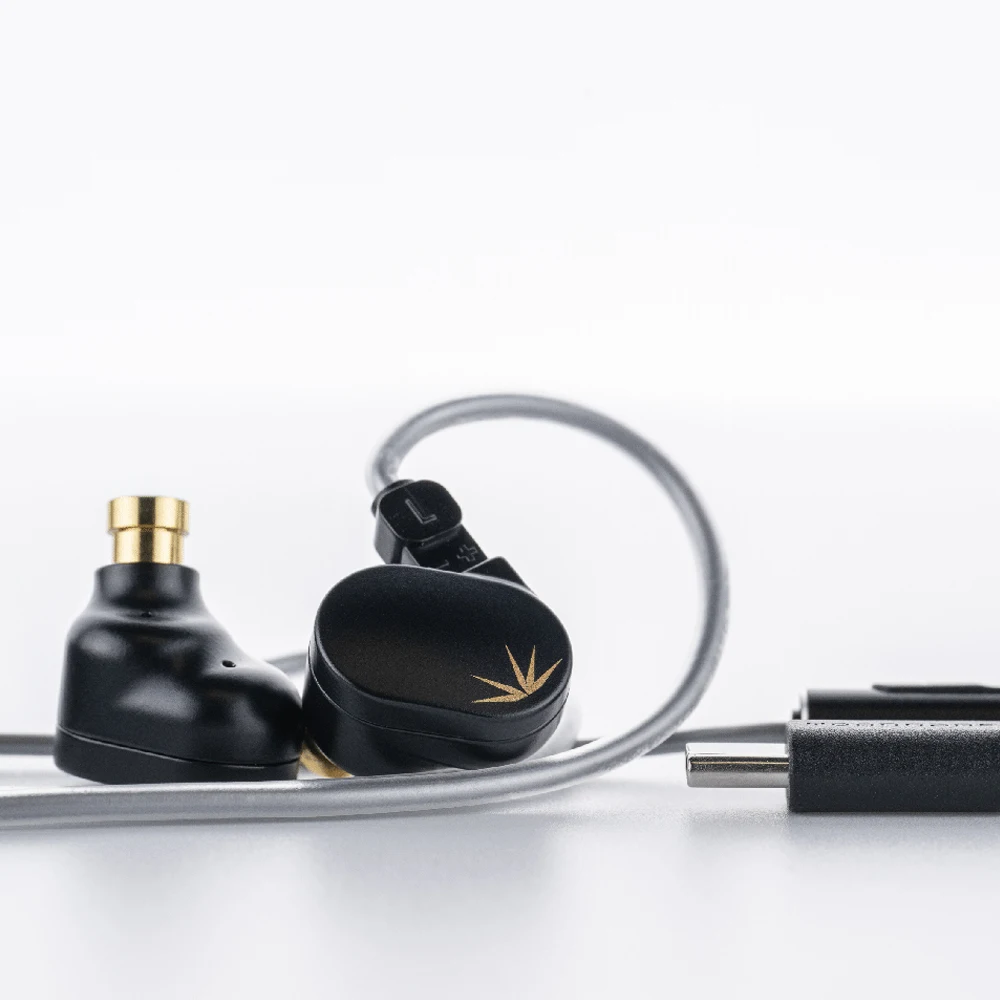 Moondrop Chu II DSP – wysokowydajne słuchawki douszne z dynamicznym przetwornikiem o średnicy 10 mm, przewodowe, z mikrofonem, zasilane przez port USB-C. — zdjęcie produktu 2