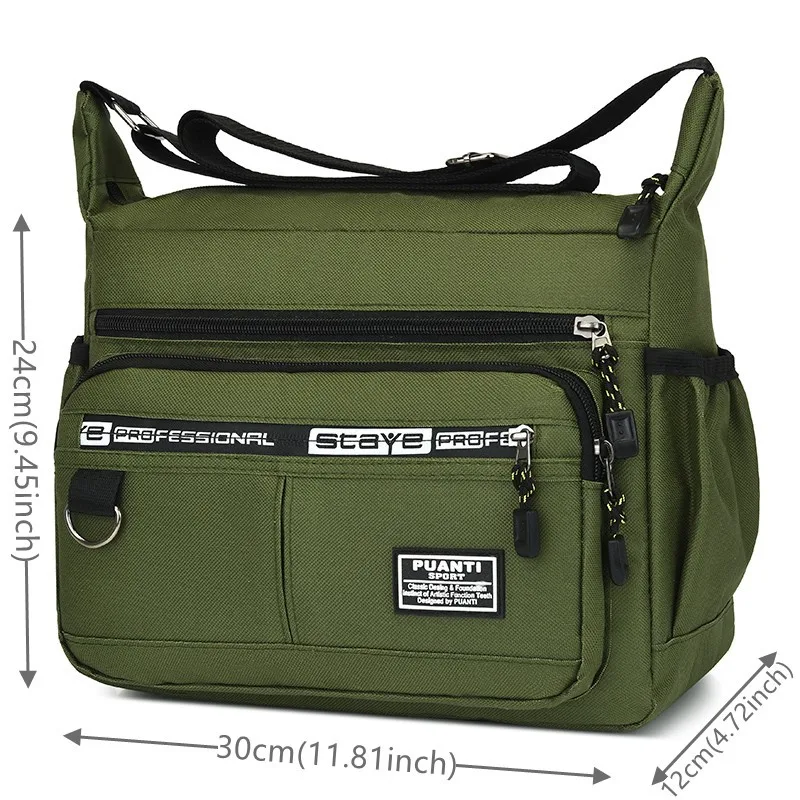 Men's Bag Shoulder Bag For Man Messenger Bags Male Retro Waterproof Oxford Handbag  Male Shopping Crossbody Bag