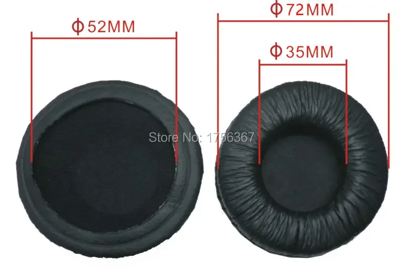 เปลี่ยนแผ่นรองหูฟังขนาดเส้นผ่านศูนย์กลาง 72 มม. (2.83 นิ้ว) สำหรับหูฟัง Sennheiser/SONY/Audio-Technica/JVC/KOSS (แผ่นรองหูฟัง)