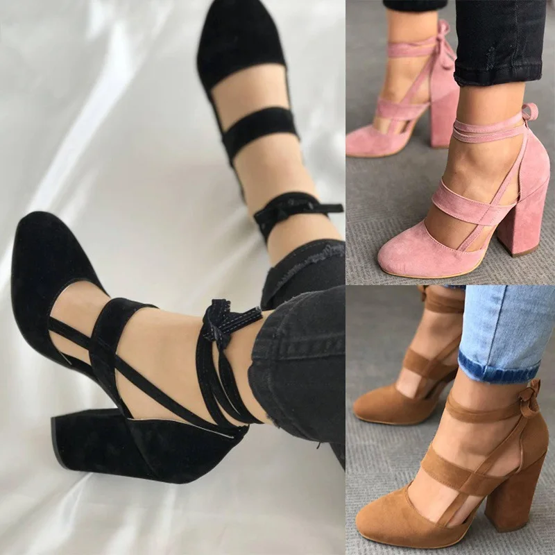 2024 Sandals Comfort Shoes for Women Strappy Heels Suit Female Beige Large Size Cross Cross-Shoes New  High Low Fashion Black Gi