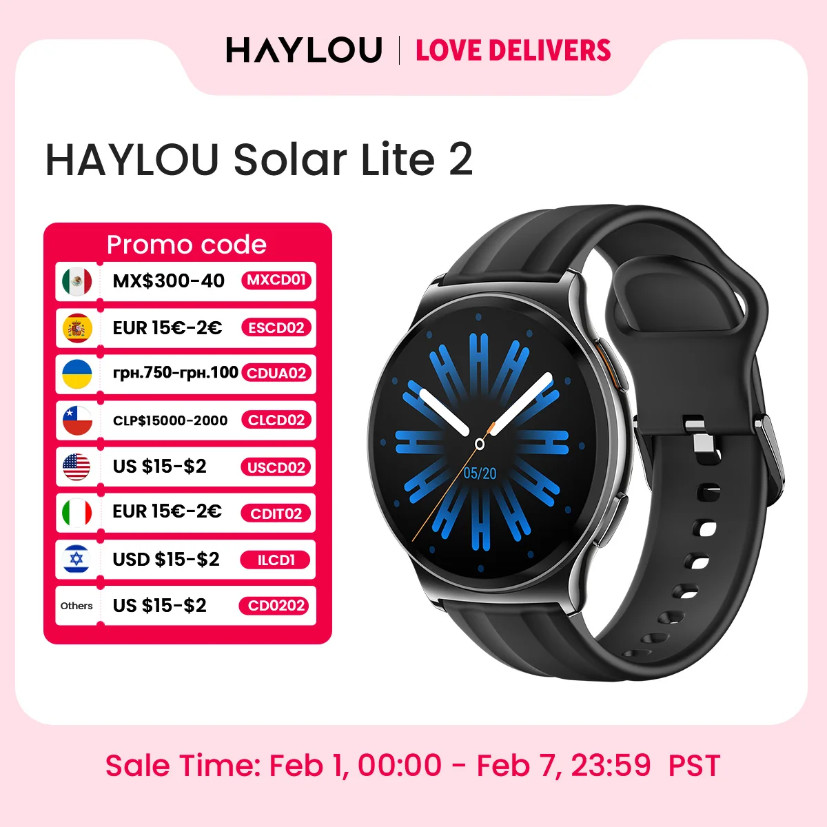 Smartwatch Haylou Solar Lite 2