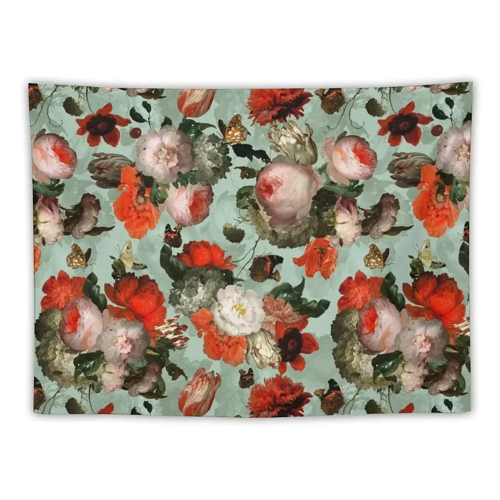 

Sepia Green Jan Davidsz. de Heem Vintage Roses Flowers Botanical Garden Tapestry Hanging Wall Home Decorators Tapestry