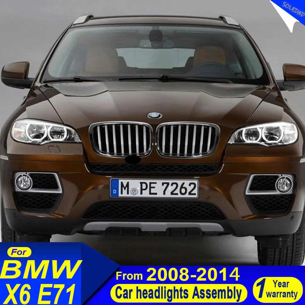 

For BMW X6 E71 Headlight 2007 2008 2009 2010 2011 2012 2013 Head Lamps Upgrade High Configure Dynamic Signal Lamp Accessories