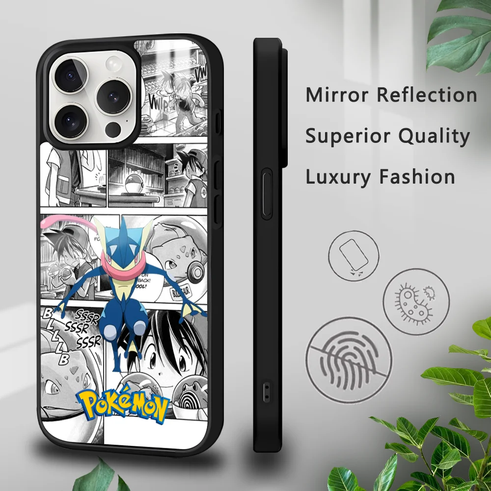 Funny Cartoon Greninja Phone Case For iPhone 16 15 14 13 12 11 Pro Xs Max Mini Plus Celulares Hard Funda