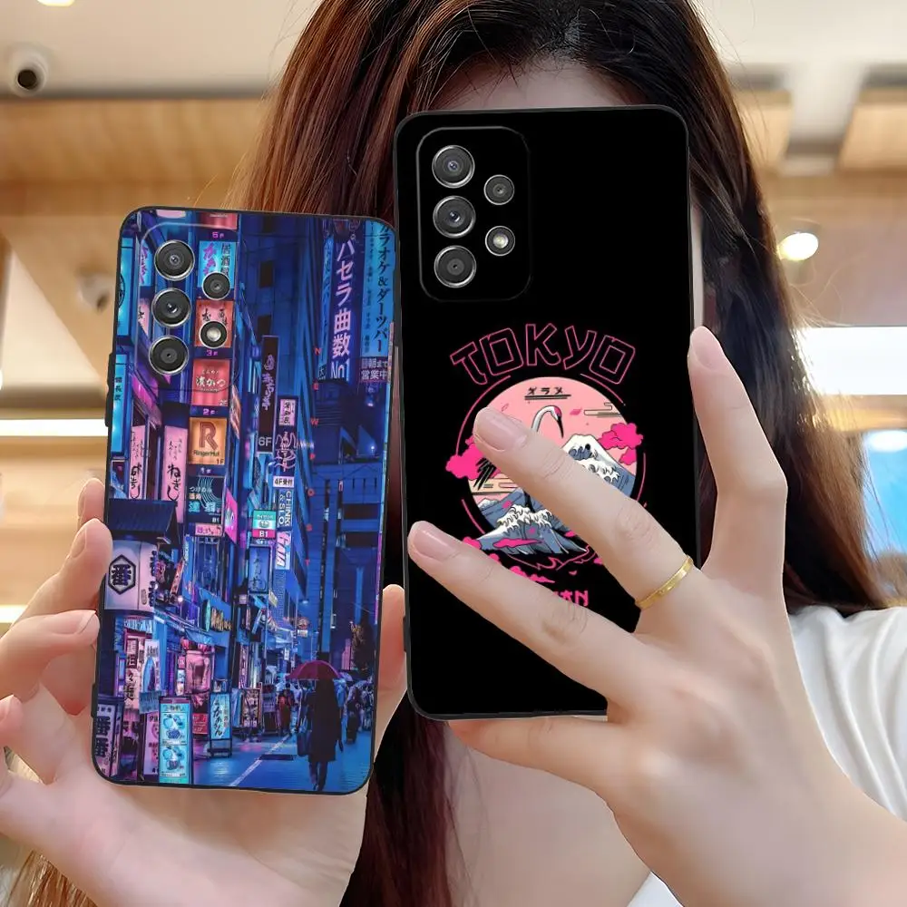 

Чехол для мобильного телефона Japan Tokyo для Samsung Galaxy M55 54 42 35 34 33 32 23 22 15 14 13 12 F55 5G Цветной защитный красивый