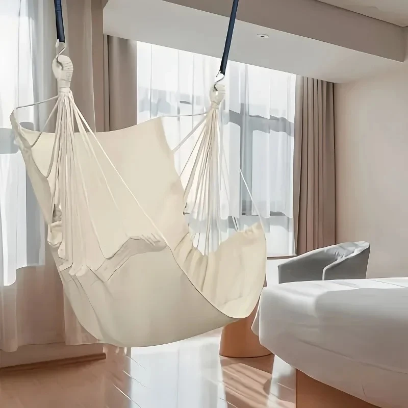 1Pcs Leisure Fabric Anti Rollover Hammock Chair Outdoor Swing For Dormitory With Storage Bag