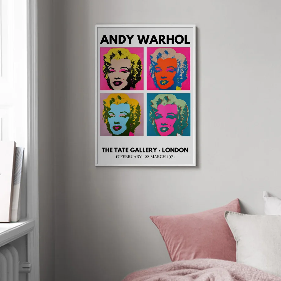 Impresiones artísticas de pared de estrellas abstractas de Andy Warhol, pintura en lienzo, carteles nórdicos Vintage, imagen de pared para decoración para sala de estar