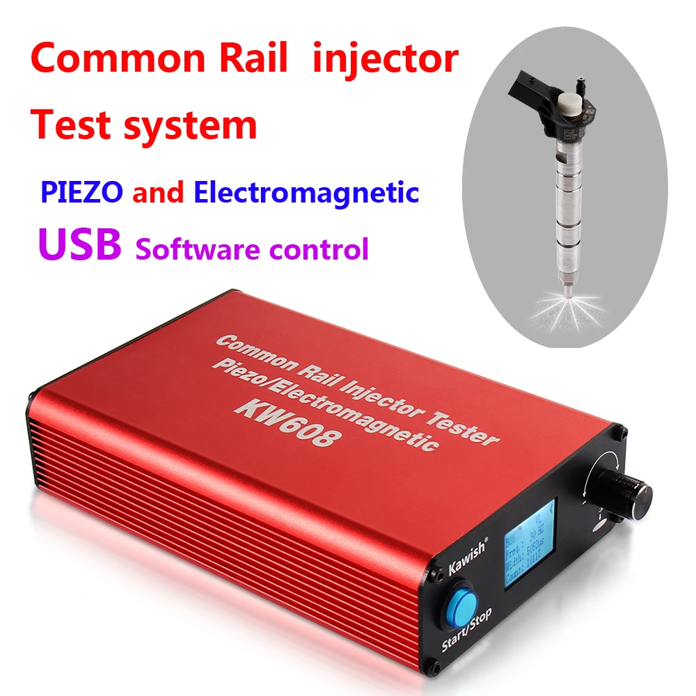 New!Update Kw608 Multifunction Diesel Common Rail Injector Tester Piezo Injector Tester Usb Injector Test AHE Test Function