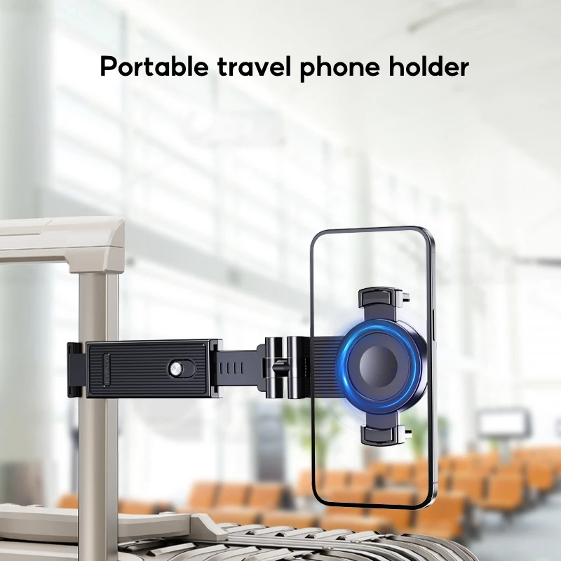 

Oatsbasf Foldable Magnetic Phone Holder for Travle Selfie Phone Stand 2 in 1 Magnetic Clip Phone Mount for Desk Portable Support