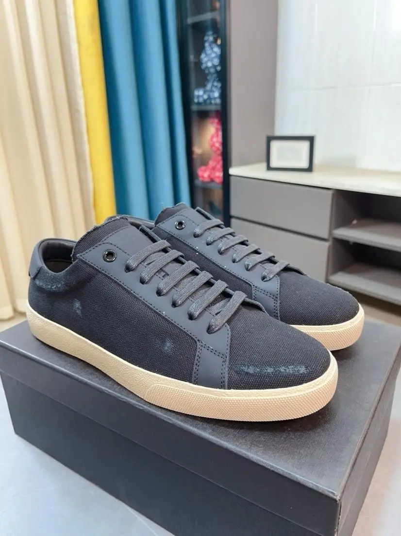 Unisex Fashion Low Cut Canvas Skate Sneakers Raw Edge Collar Design Lace Up Light Beige Outsole Daily Casual Shoes