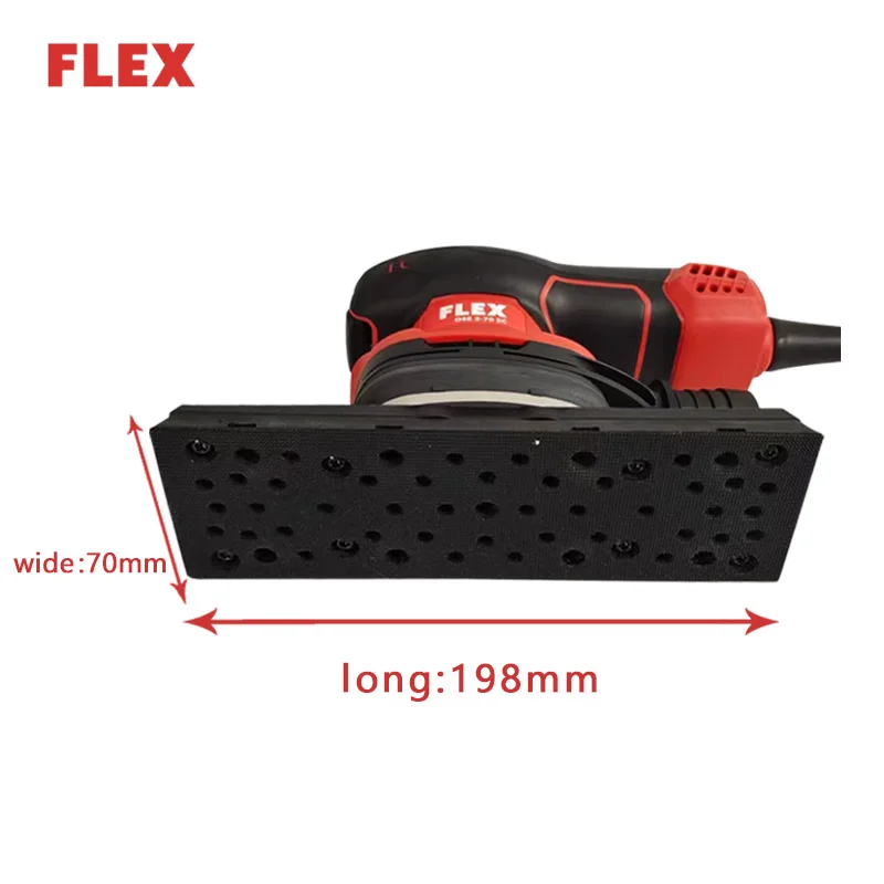 220V  260W German FLEX 70*198mm Electric Sander  Square Type Dry Grinding Car Paint Putty Sander Eccentric 3mm  Dust Cup