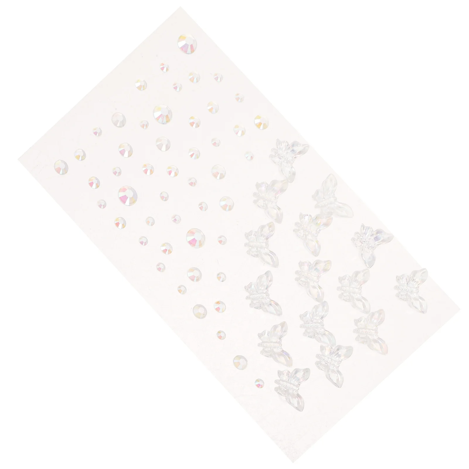 1 ورقة فراشة المسيل للدموع جوهرة عصا على الوجه الأحجار الكريمة مهرجان ماكياج الوجه جواهر ذاتية اللصق الجسم مسمار ملصقات الهاتف