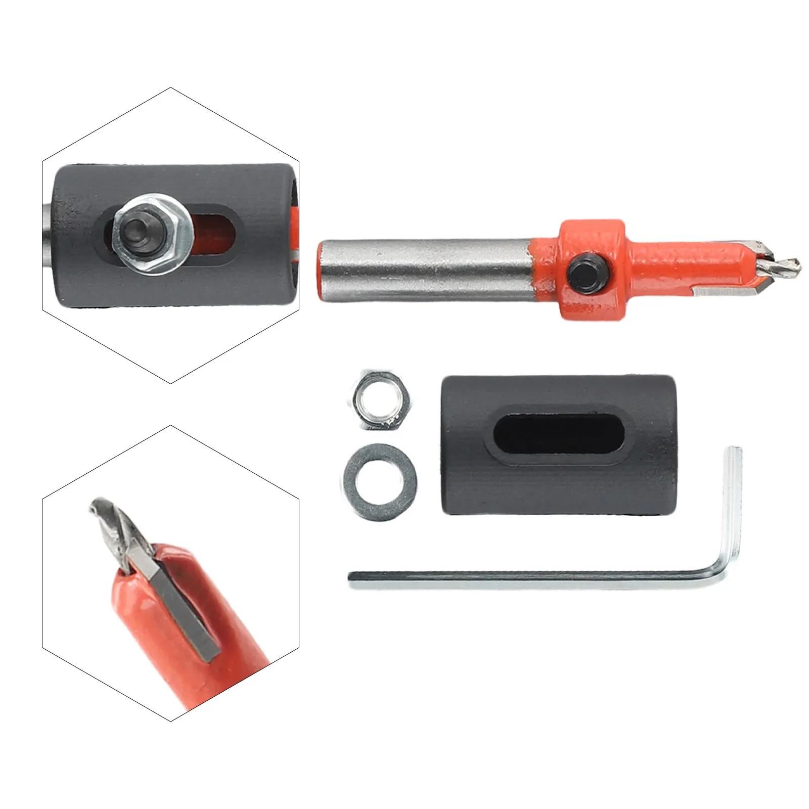 Drill Bit Drill Stopper 1 Pc/1 Set 2.8/3.2/3.5/4 Alloy Steel Black Countersink Drill Bit Accessories Brand New