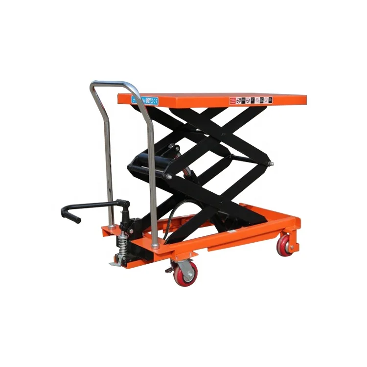 Hand Hydraulic Scissor Lift Table Scissor Lifter Mechanism Lift Table Price Hydraulic Pallet Trolley