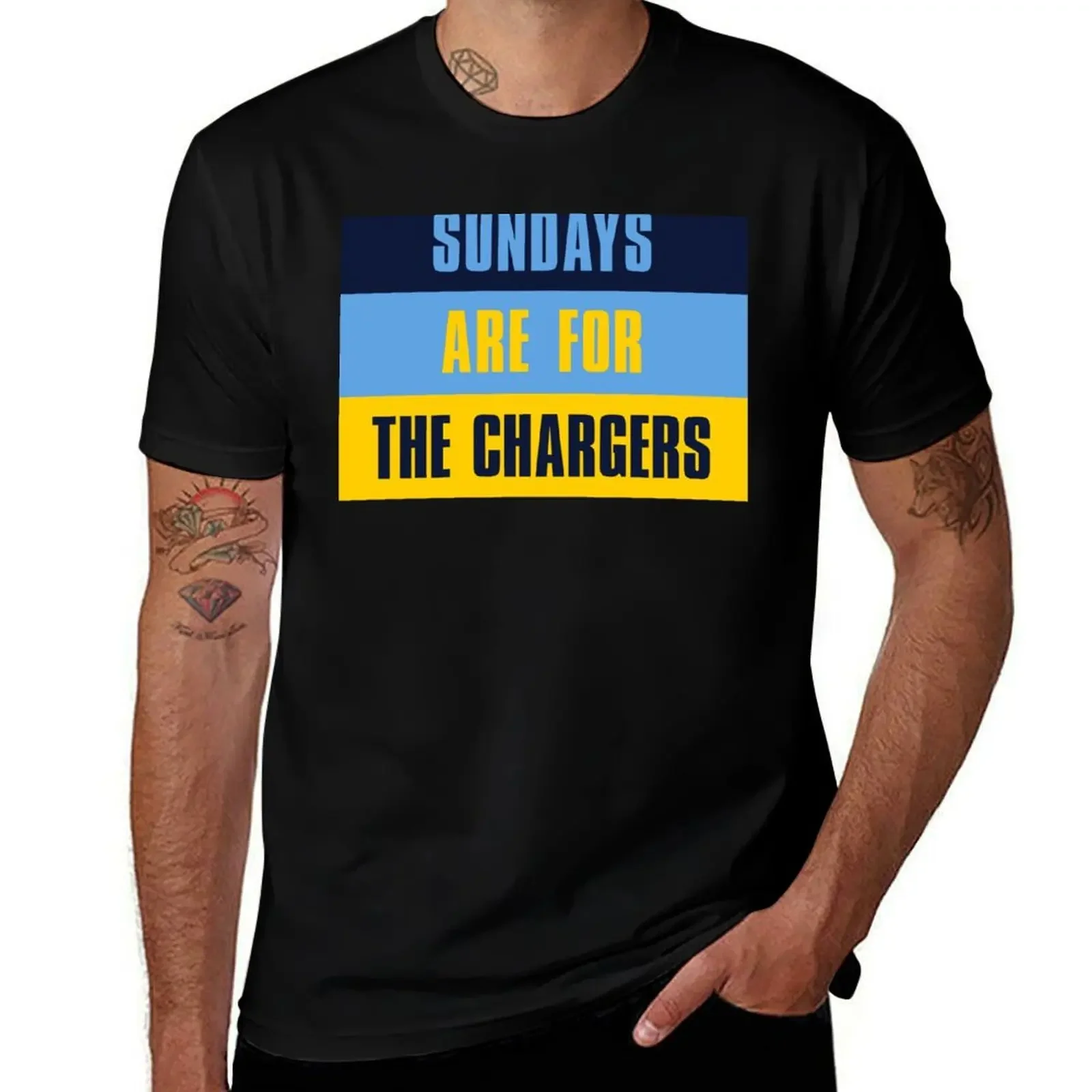 

Sundays are for The Chargers, Los Angeles T-Shirt cheap stuff anime figures Blouse oversized t shirts for men