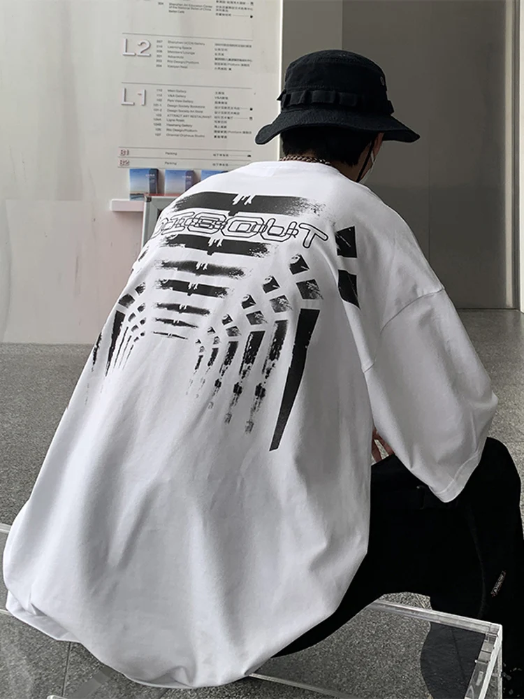 

American West Coast 320g Heavyweight Oversize High am 7 Sve High Street Hip Hop ort Sve Men's T-irt Cotton 00%