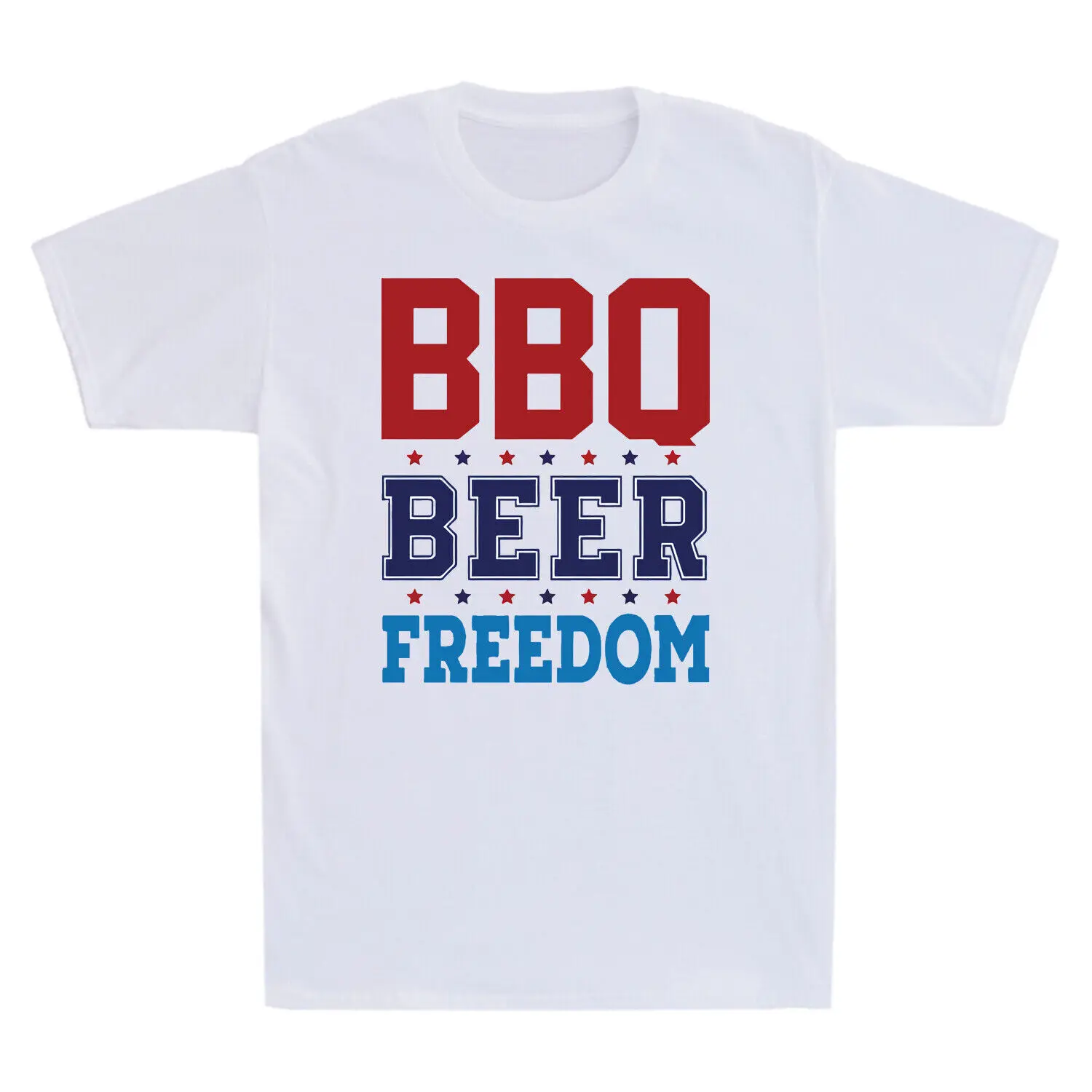 

BBQ Beer And Freedom America USA Party Nevada Election Funny Shirt T-Shirt White