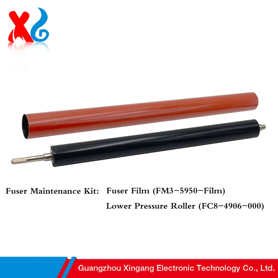 

Fuser Film & Lower Pressure Roller for Canon iRA C5030 C5035 C5045 C5051 C5235 C5240 C5250 C5255 FM3-5950-Film FC8-4906-000