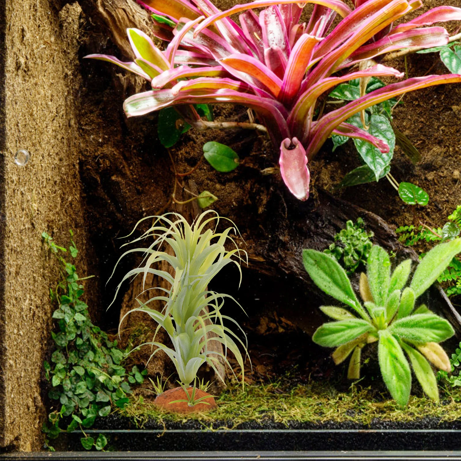 

Decorative Plant For Reptile Terrarium Lifelike Artificial Plants Aquarium Landscaping Ornament Reptile Tank Accessories Habitat