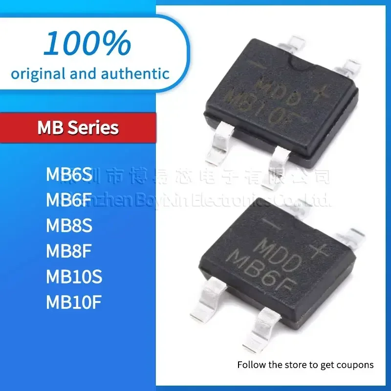 

100 pcs brand new MB6S MB6F MB8S MB8F MB10S MB10F MBS