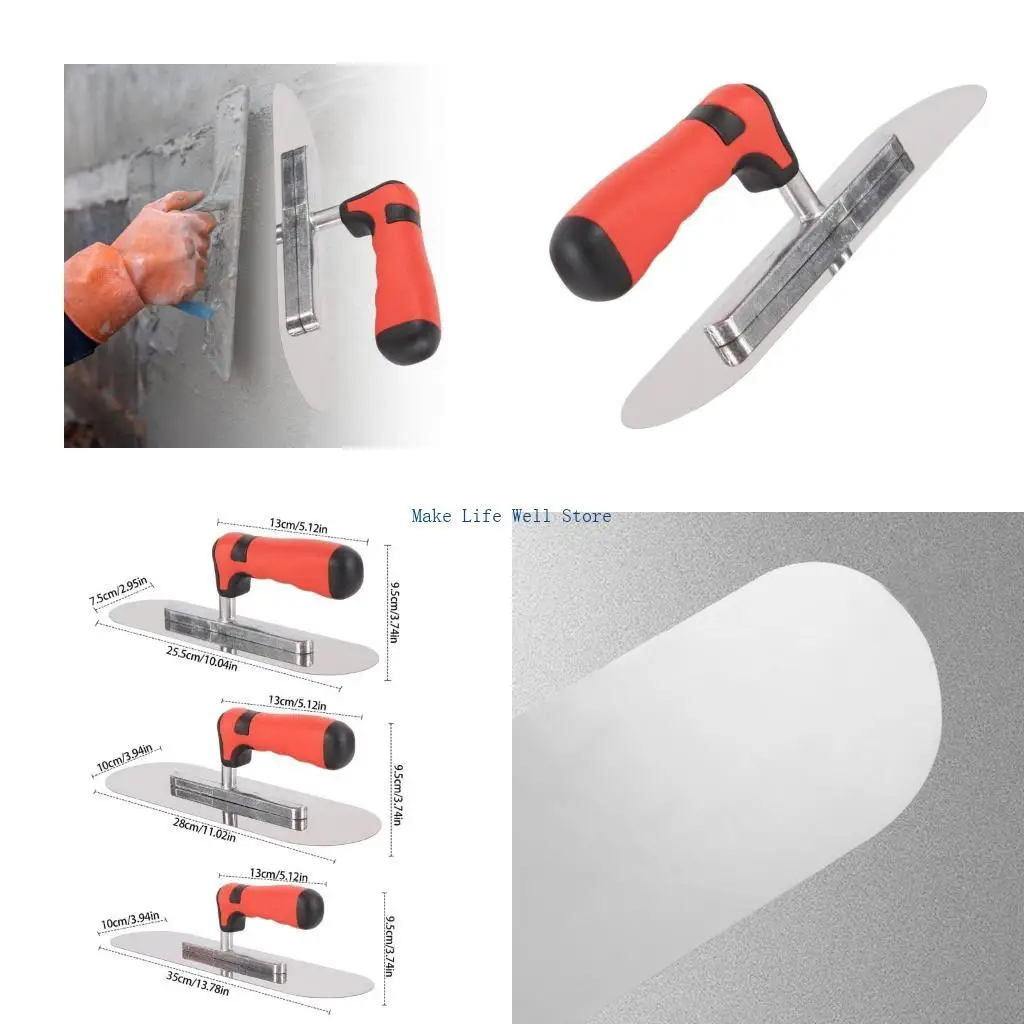 

Stainless Steel Plastering Trowel Plaster Finishing Wall Tile Flooring Plaster Trowel Bricklayer Construction Tool