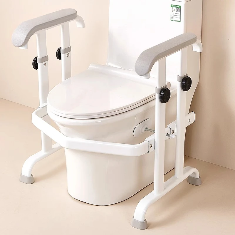 

Toilet Safety Rails Toilet Safety Frame for Elderly Bathroom Toilet Handrail Barrier-free Anti-slip Bathroom Get Up Assist Frame
