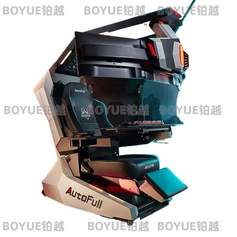 Galaxy Battleship Gaming Chair Ergonomic E Sports Cockpit Seat Computer Game Pod Racing Style Office Desk Furniture for Gamer
