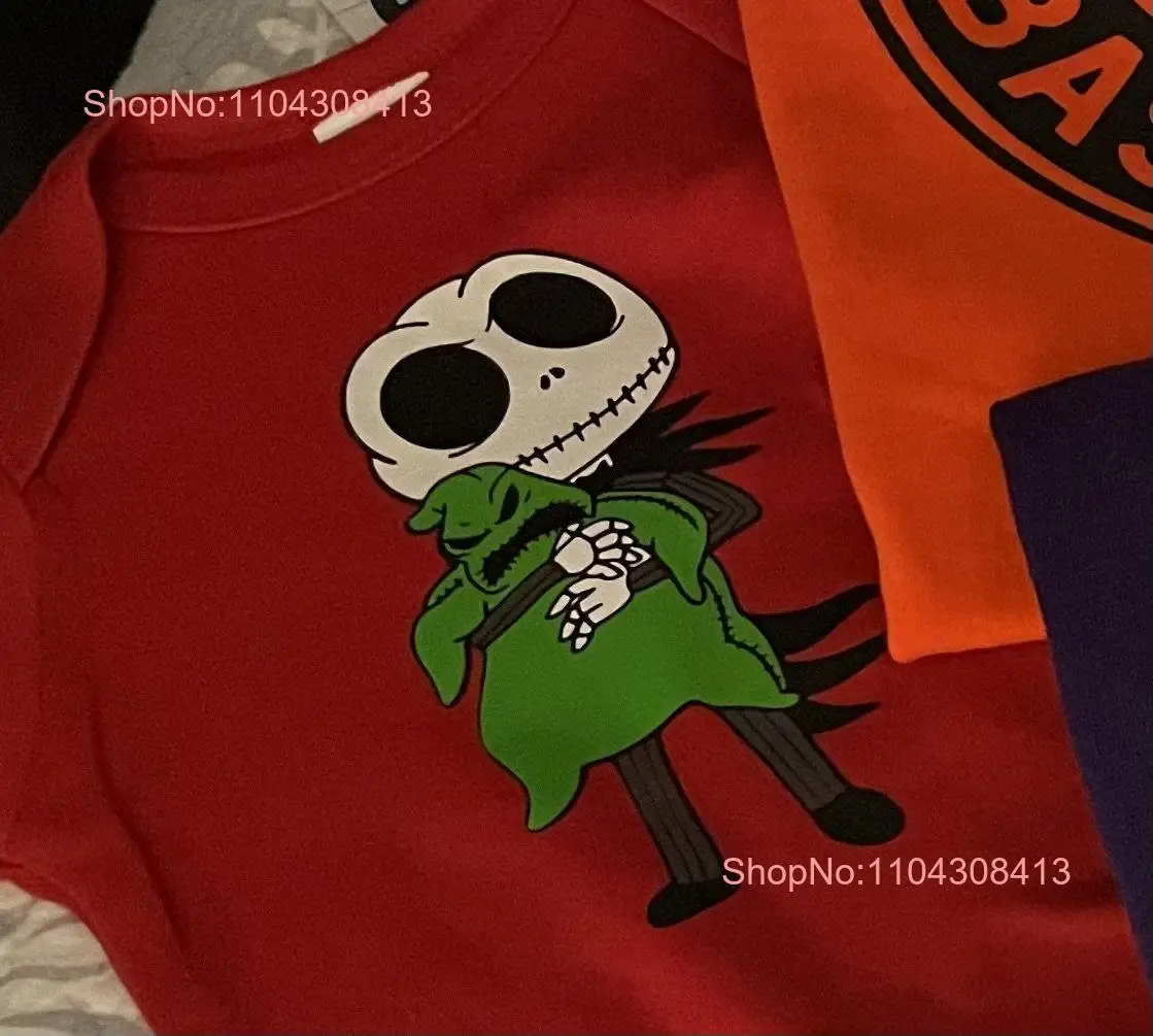 Jack and Oogie T Shirt onesie long or short sleeves