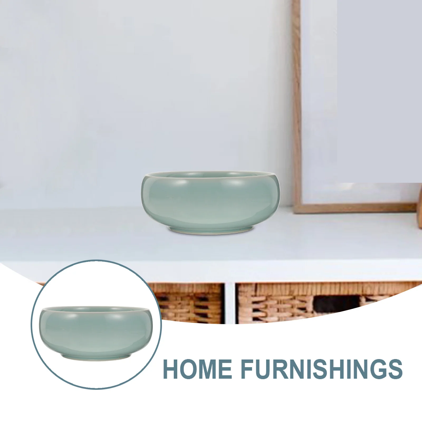 

Ink Grinding Dish for Chinese Calligraphy Sumi Brush Storage Washer Pool Fountain