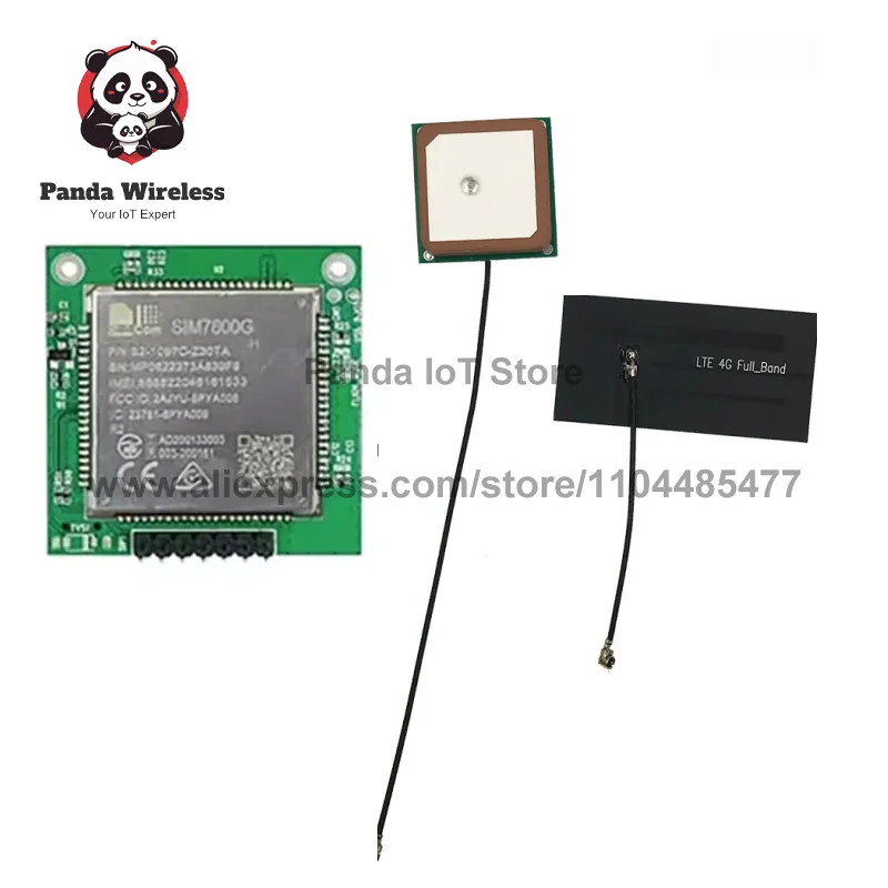 

SIMcom SIM7600G-H R2 Плата разработки глобального диапазона LTE CAT1 + GNSS + голосовые полнодиапазонные комплекты 4G с GPS-антенной FPC