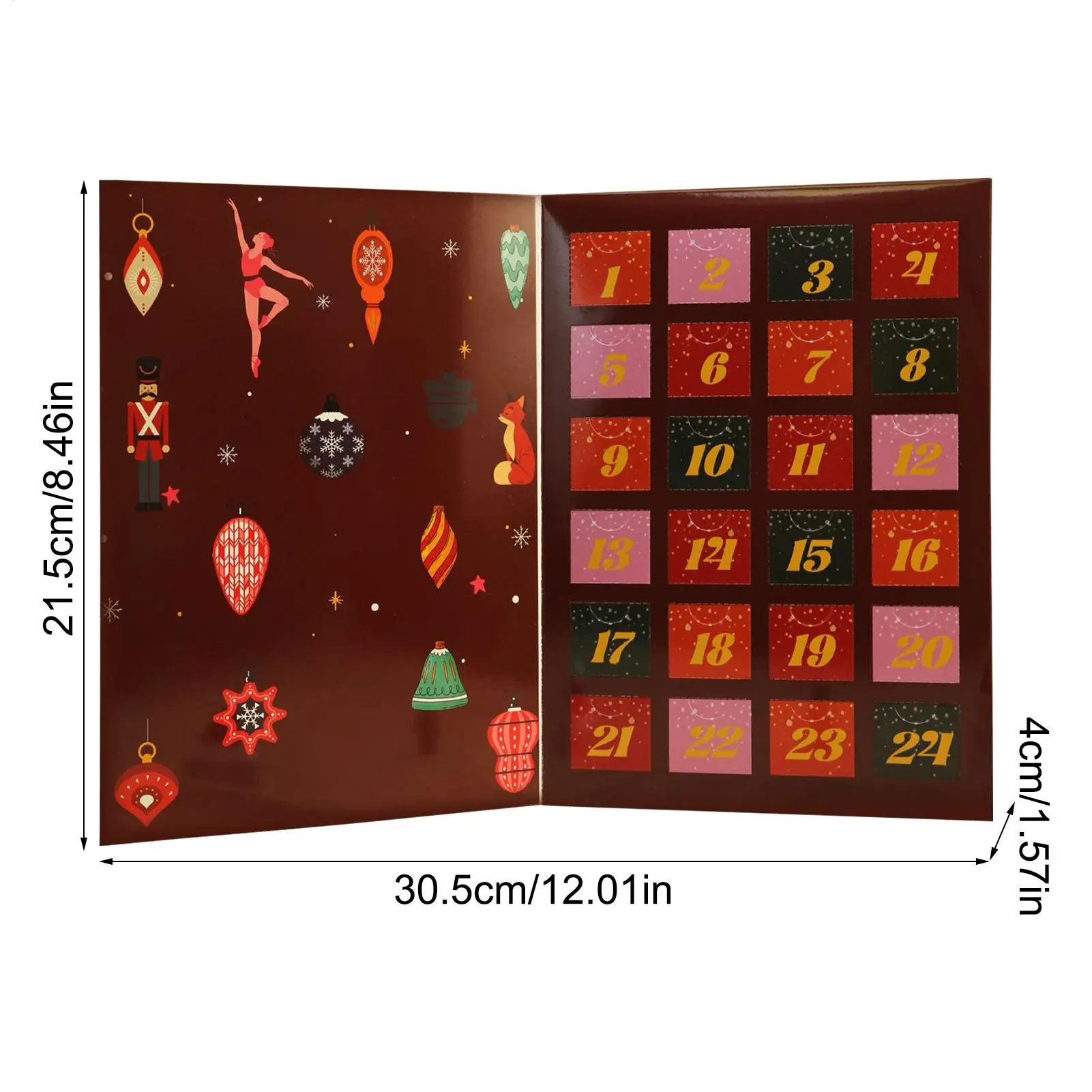 Christmas Countdown 24 Days Empty Collectible Boxes Countdown To Christmas For Home Living Room Bedroom School Party Daily