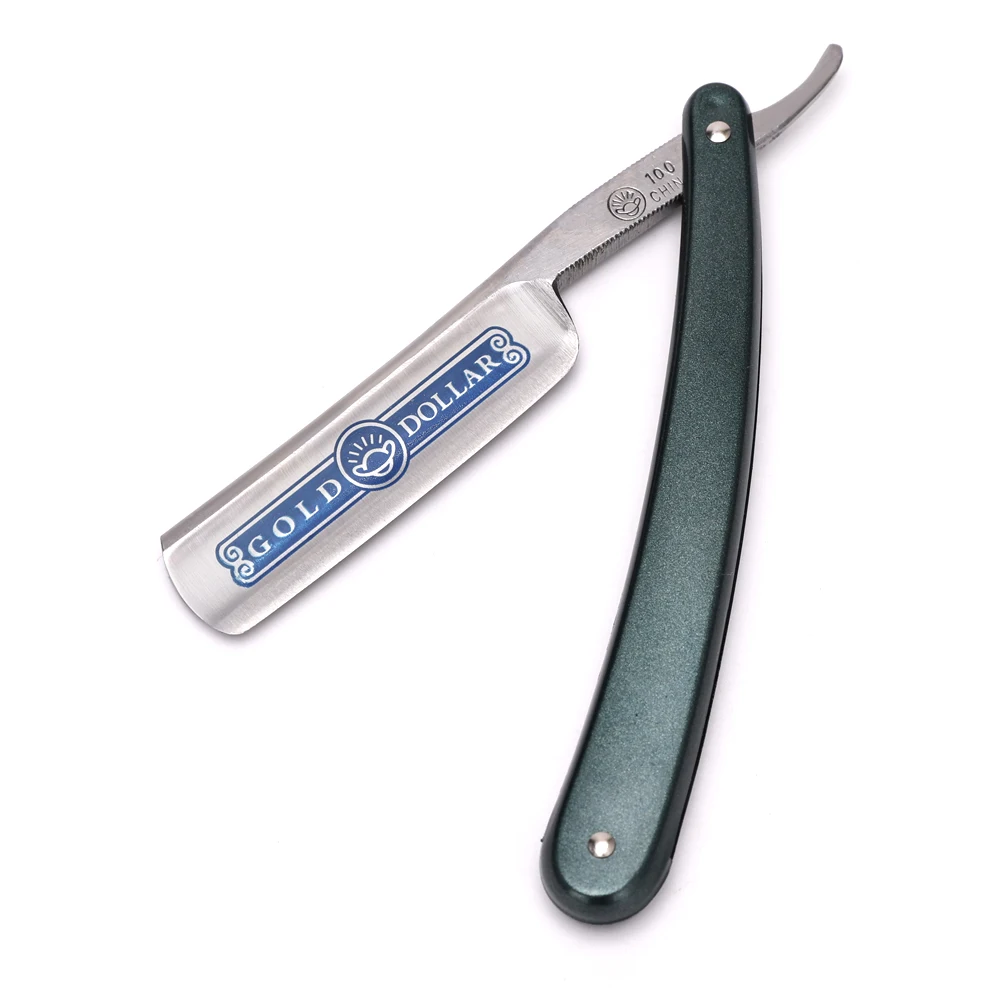 Barber Tools Folding Men Shaving Knife Holder Professional Male Manual Razor and Blades Stainless Steel Shaving