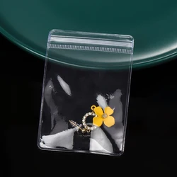 10-50 stücke verdicken PVC DIY Schmuck Paket Taschen transparente Anti-Oxidation Organizer Display Halskette Lagerung selbst dichtende Beutel