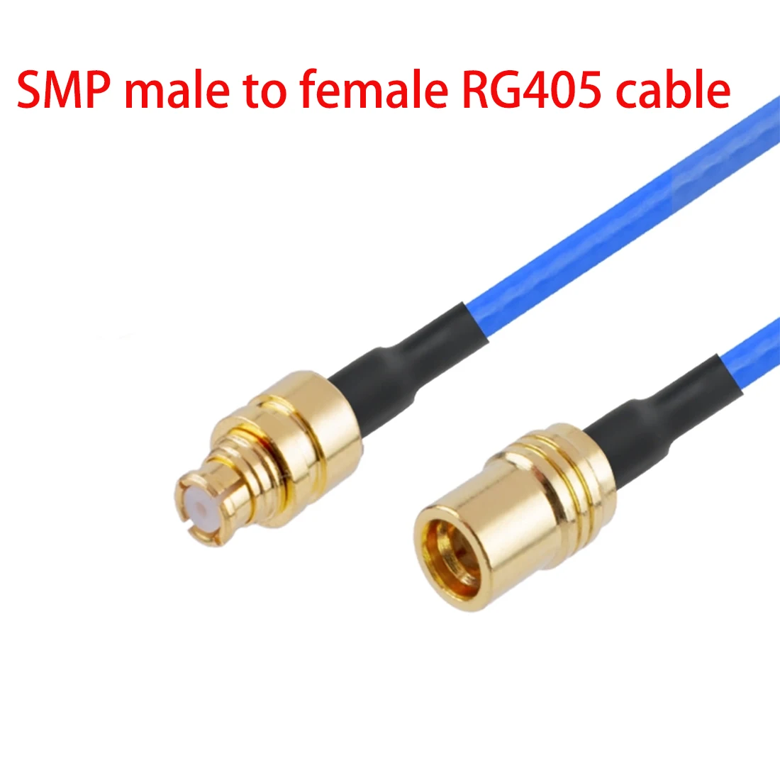 1pc SMP Male Female Straight Angle Flexiable Cable Adapter RG405 with Blue Jacket 20cm/30cm NEW
