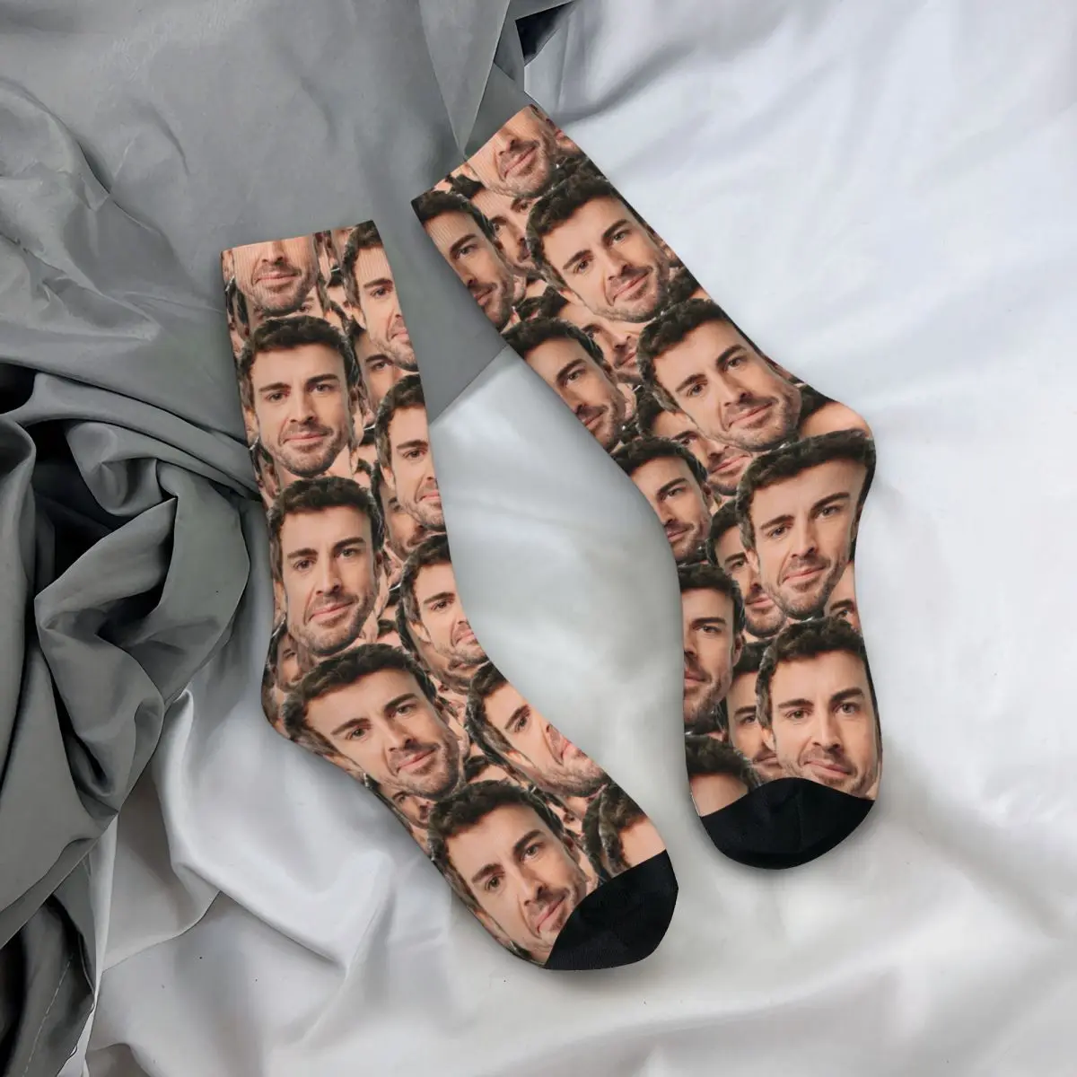 Chaussettes de cyclisme Funny Fernando Face pour hommes et femmes, bas fantaisie, printemps, été, automne, hiver, cadeau