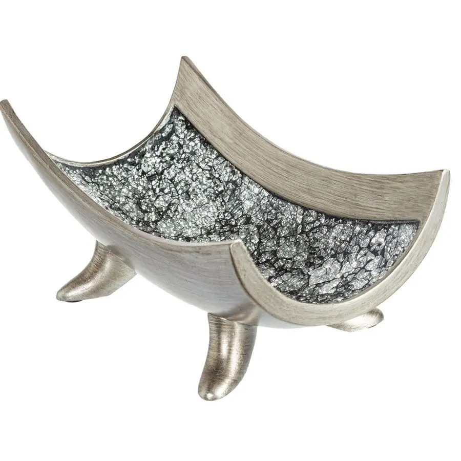 

Schonwerk Silver Centerpiece Bowl Coffee Table Decor Centerpiece Table Decorations for Dining Room Living Room or Entry Table De