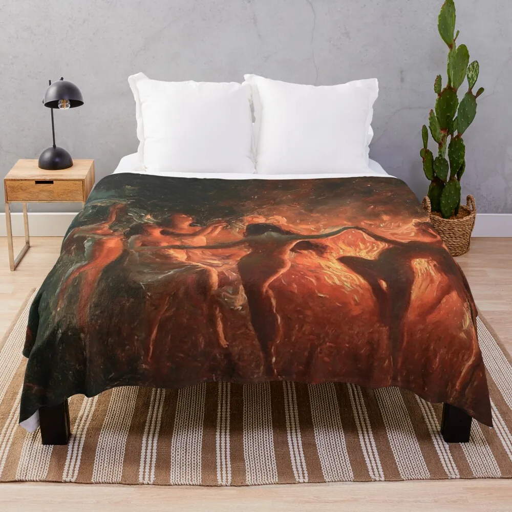 Joseph Tomanek Fire Dance Throw Blanket Retros Decorative Beds Fluffy Shaggy Blankets For Baby Blankets