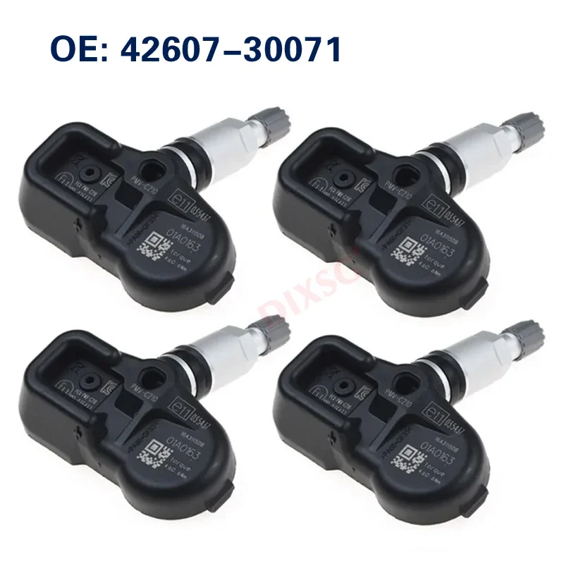 

Датчик давления в шинах TPMS 42607-30071 (4 шт.) для Toyota Avalon, Lexus CT, ES, GS, GX, IS, LC, LS, LX, NX, RC, 433 МГц