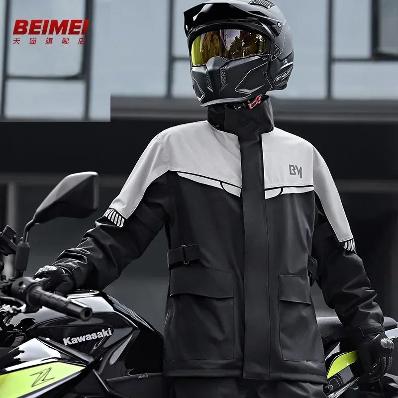 

Men's Motorcycle Raincoat Suit Rainstorm Prevention Jacket Pants Camping Hiking Rain-proof Coat Fishing Raincoat Rain Jacket