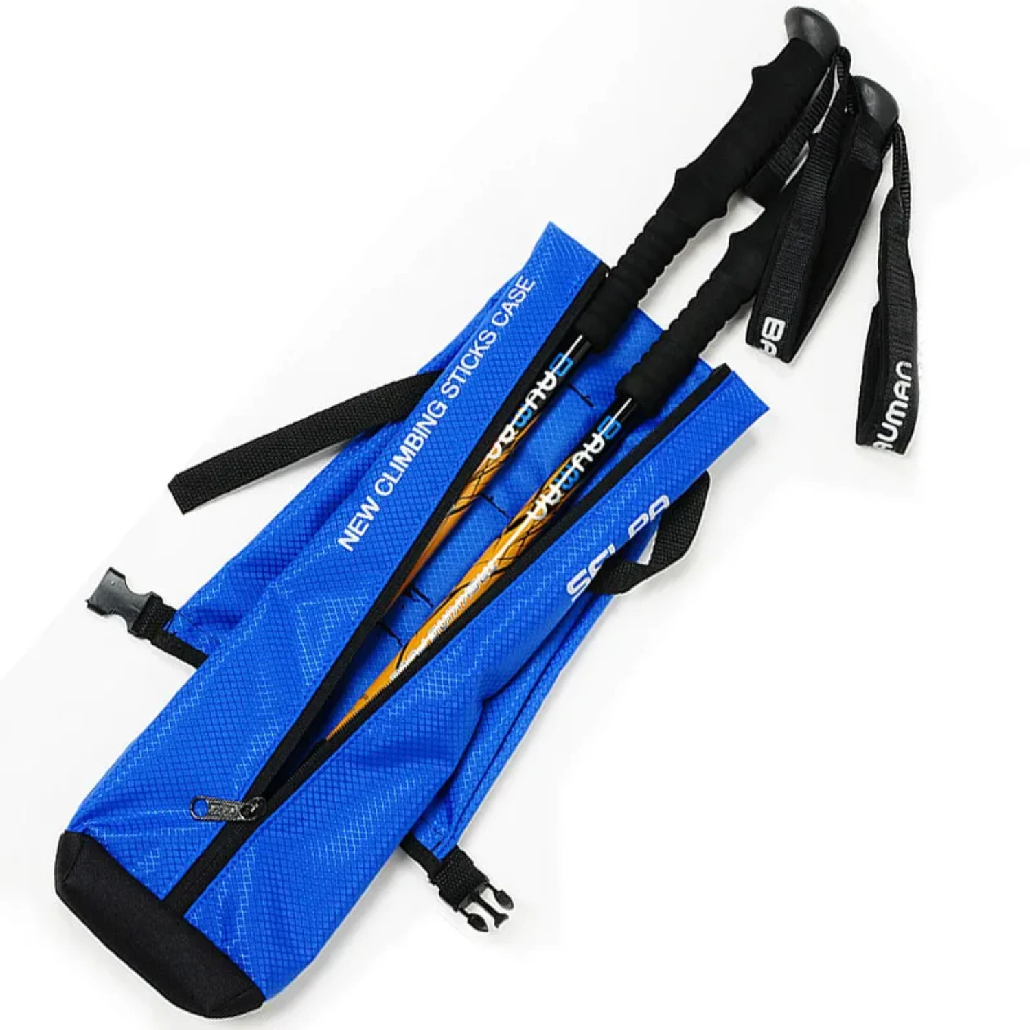 1PC Hiking Stick Carry  Waterproof Trekking  Case Walking Pole  77x18cm Life straw First aid bag Ferro rod fire starter Tactical