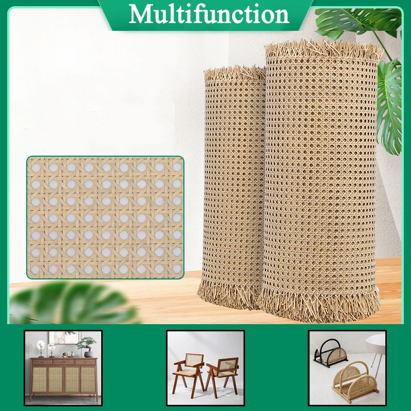 Vários tamanhos de plástico rattan octogonal decoração cane webbing real indonésia rattan decoração da parede móveis material de reparo quente