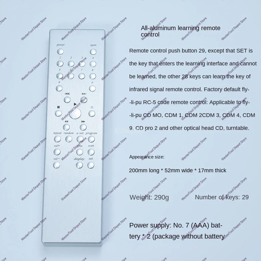 Nvarcher All aluminum alloy handle RC5 code M1M2 M3 M4 M9 CDpro2 Universal Philips CD remote Control 29 keys