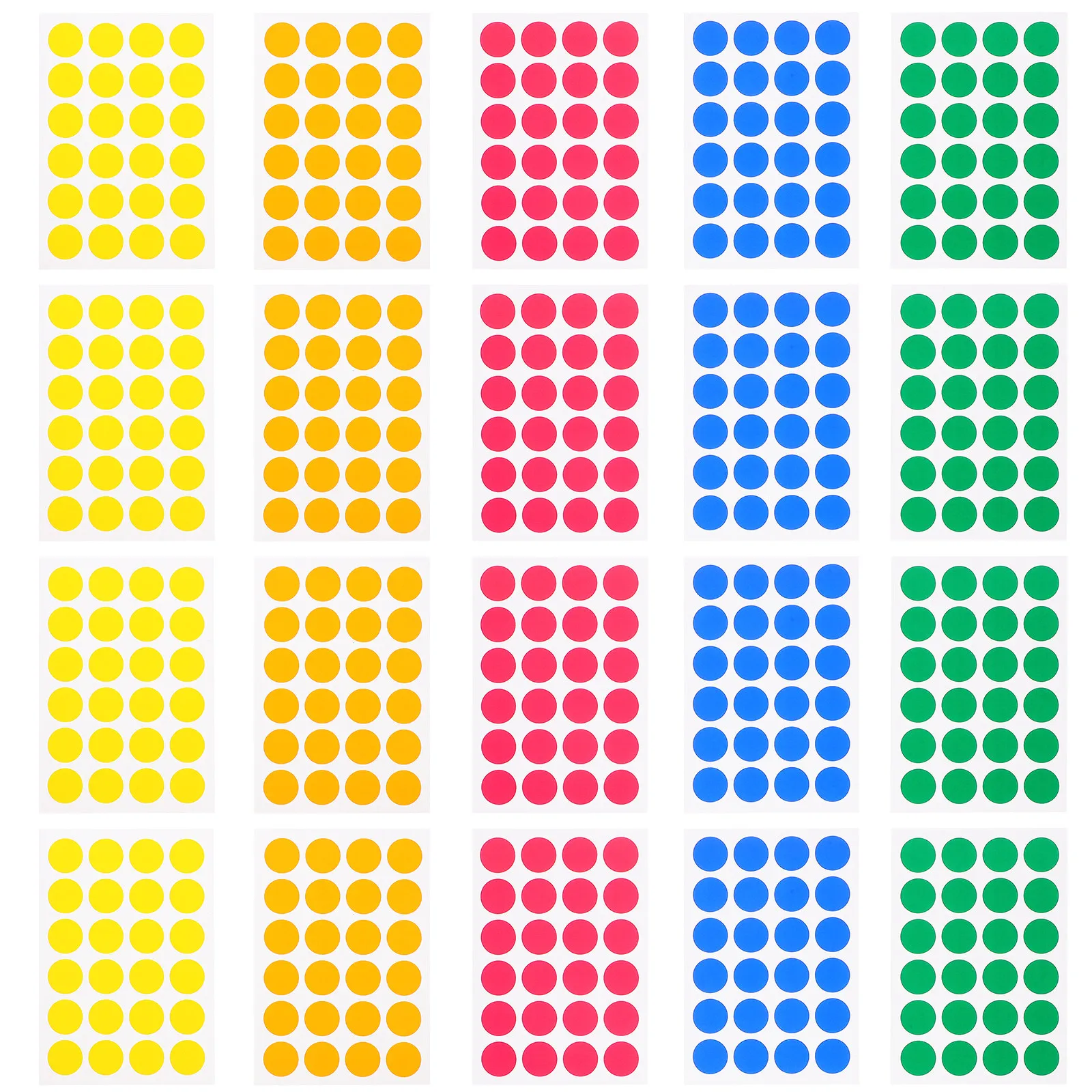 

720Pcs Self Adhesive Color Circle Stickers Small Round Stickers for Scrapbooking Labeling Paper Crafts Colored Sticker Dots