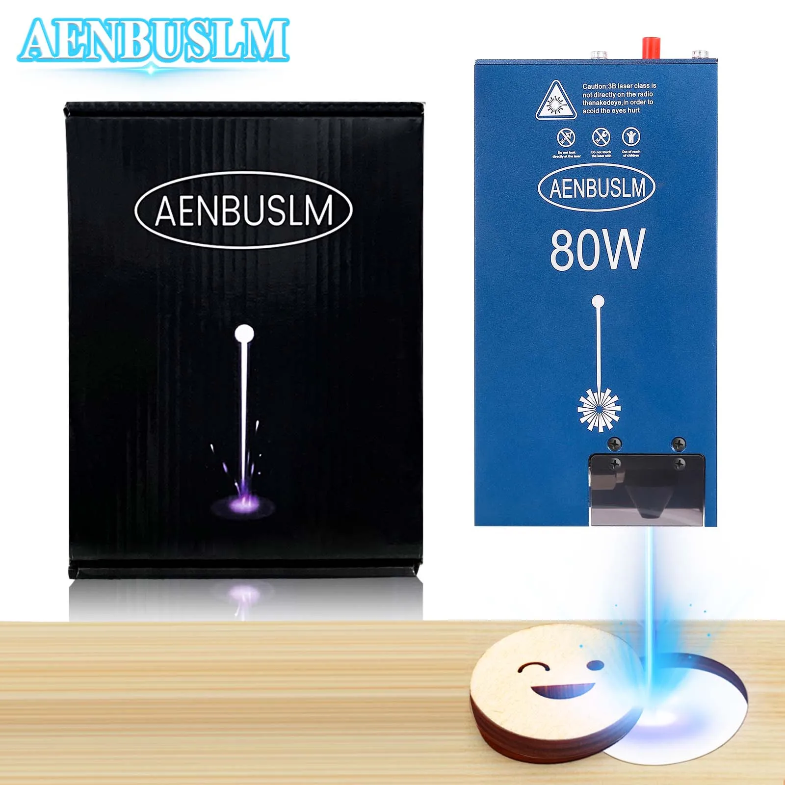 

AENBUSLM 80W Laser Module Laser Engraving Head 450nm Blue Laser Head for CNC Router Laser Cutting Machine Engraver DIY Wood Tool