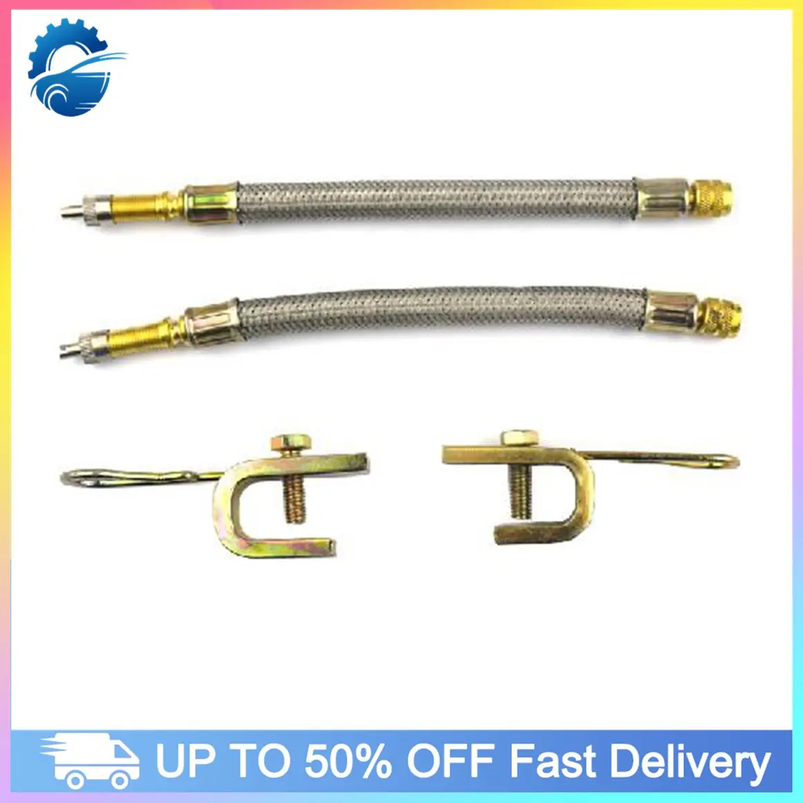 

Для плетеного удлинителя штока клапана грузовика, металлическое удлинение клапана шины из нержавеющей стали, 180 мм для эффективного накачивания