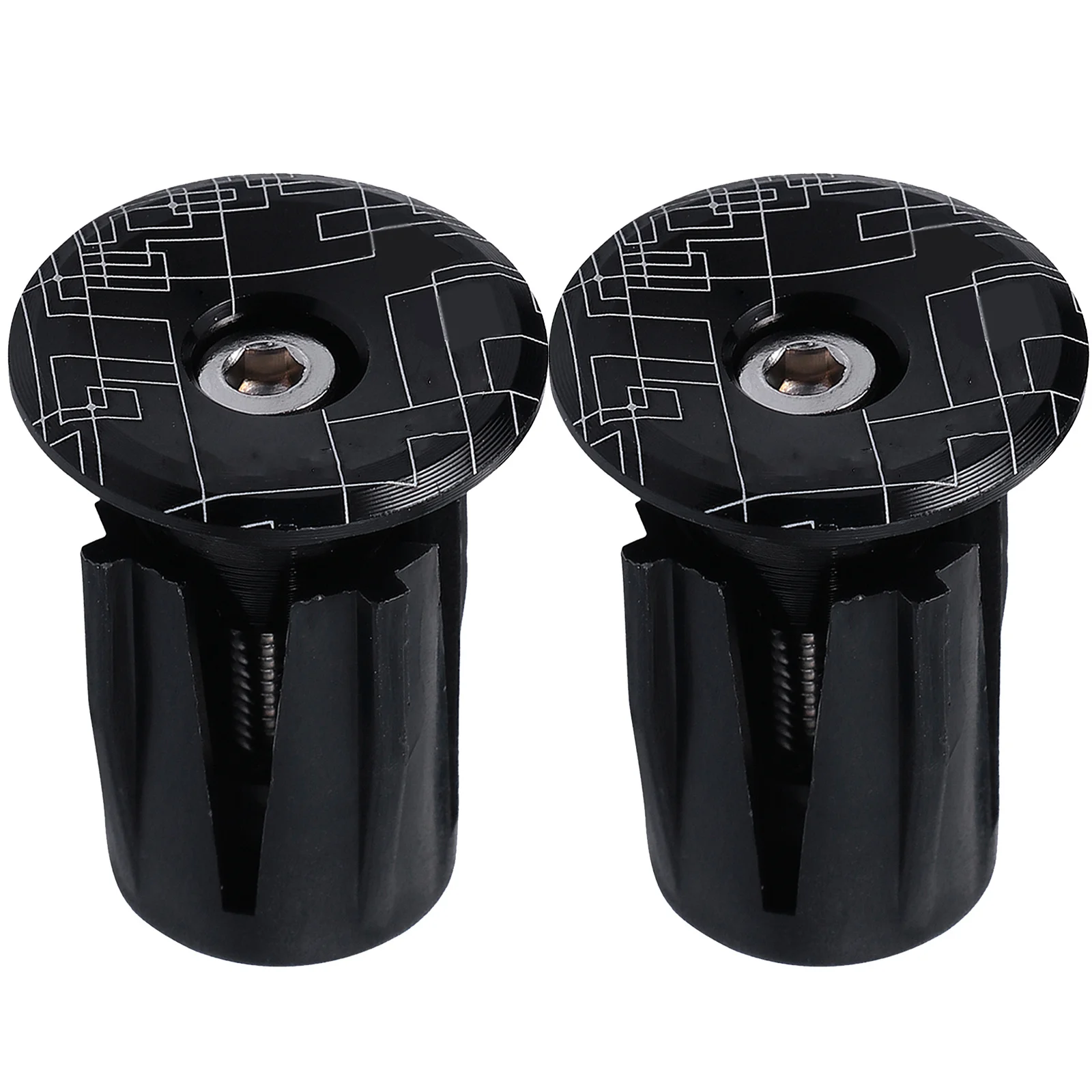 

2Pcs Stylish Aluminum Bike Handlebar Plugs Durable Cycling Accessories for Road Mountain Bikes Road Bike Handlebar Plugs