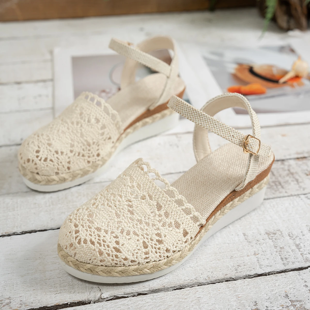 Women Wedge Sandals 2025 Summe - Wedge Espadrille Women ulasan dan harga