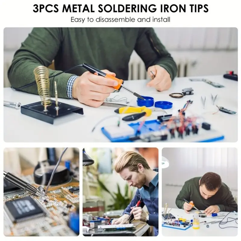 Y17A 10pcs C210 Soldering Iron Tip USB Soldering Iron Tip 5V Battery Soldering Iron Tip Soldering Rework Accessories