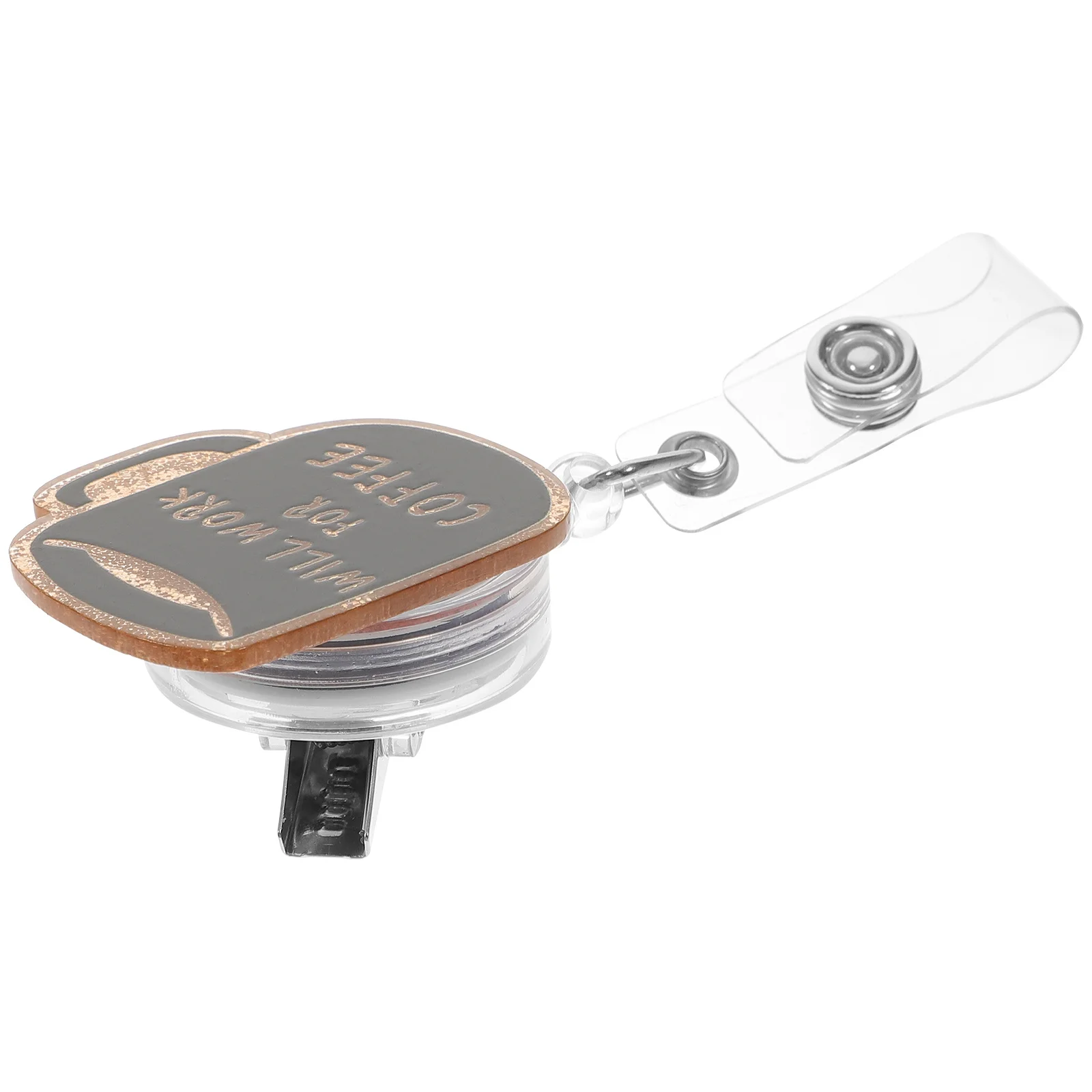 

Rotating Alligator Clip Badge Holder Retractable Id Card Reel For Nurses Doctors Teachers Lightweight Acrylic Name Tag